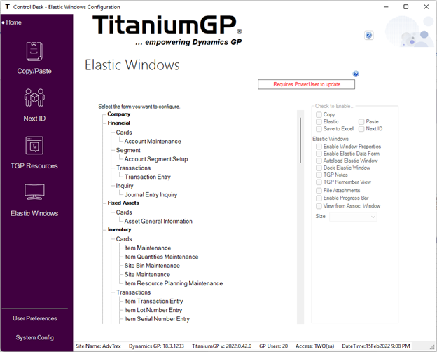 Elastic Configure